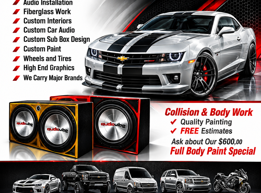 Audiovibe Automotive Customization Poster