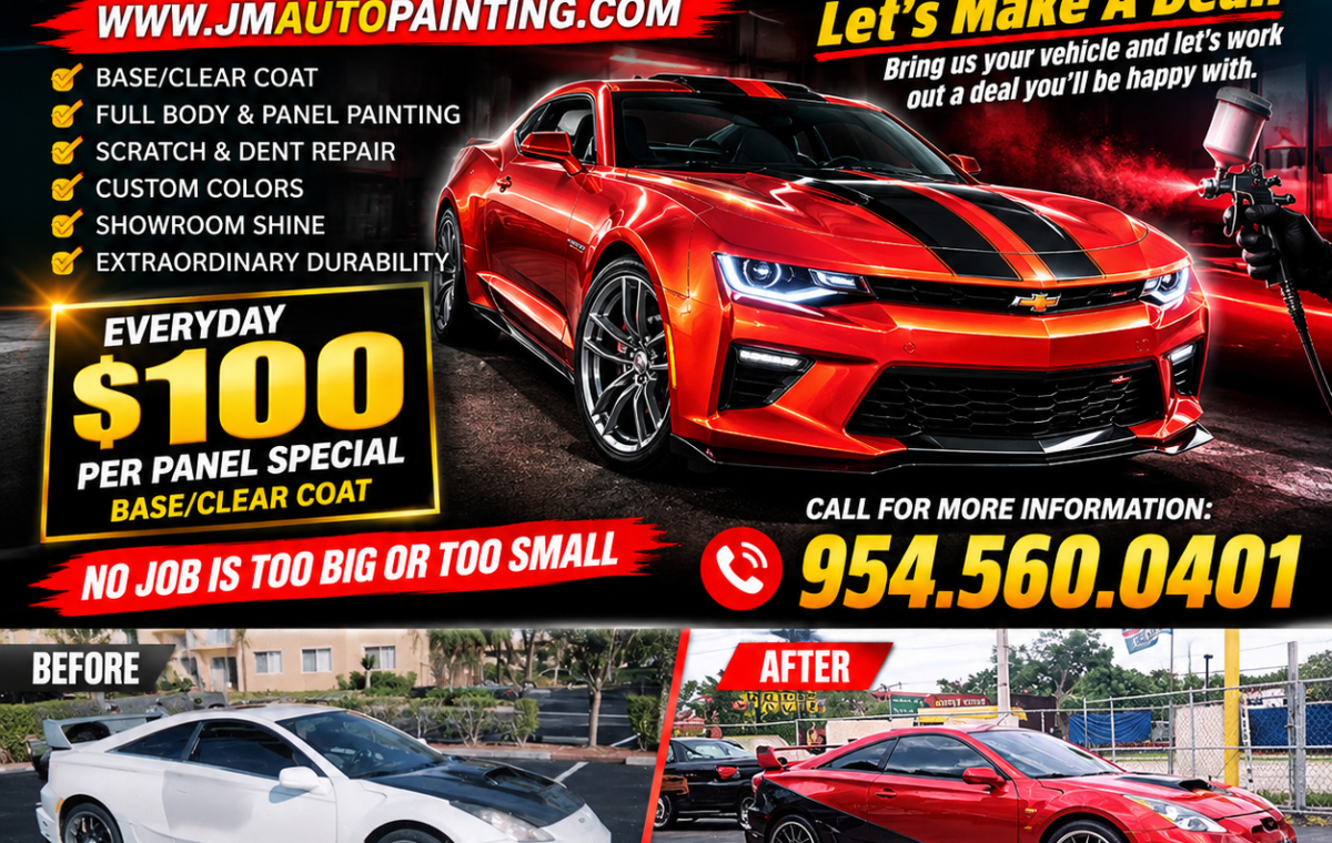 Automotive Painting Before And After