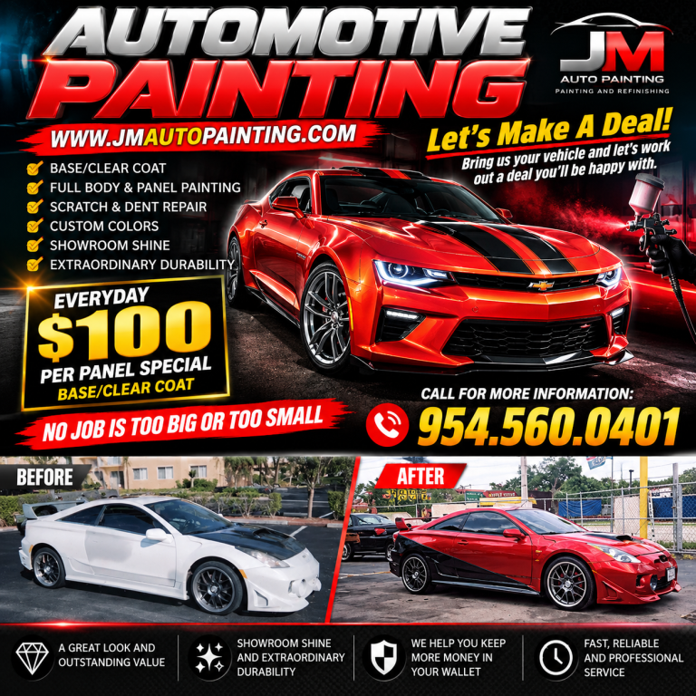 Automotive Painting Before And After