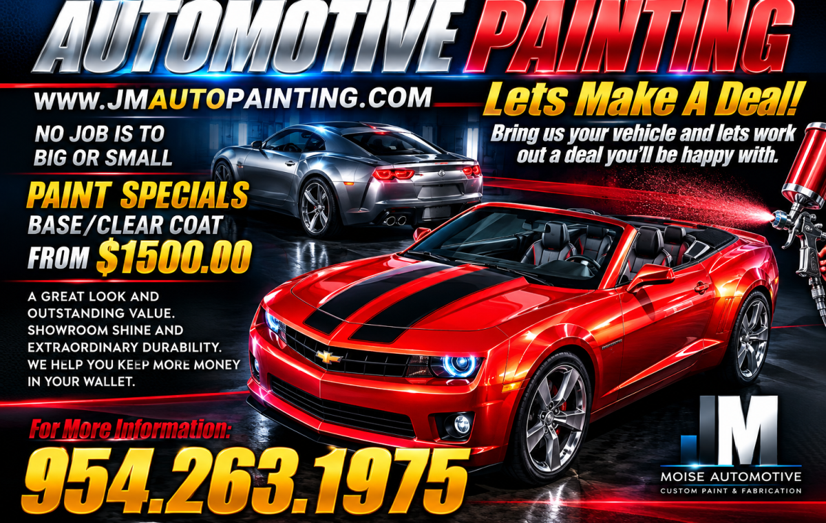 Automotive Painting Showcase Banner