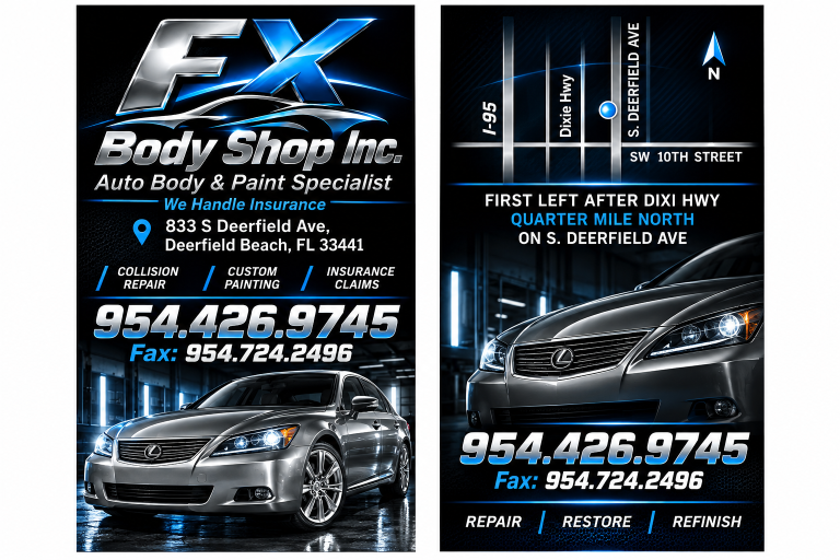 Chrome Automotive Body Shop Flyer