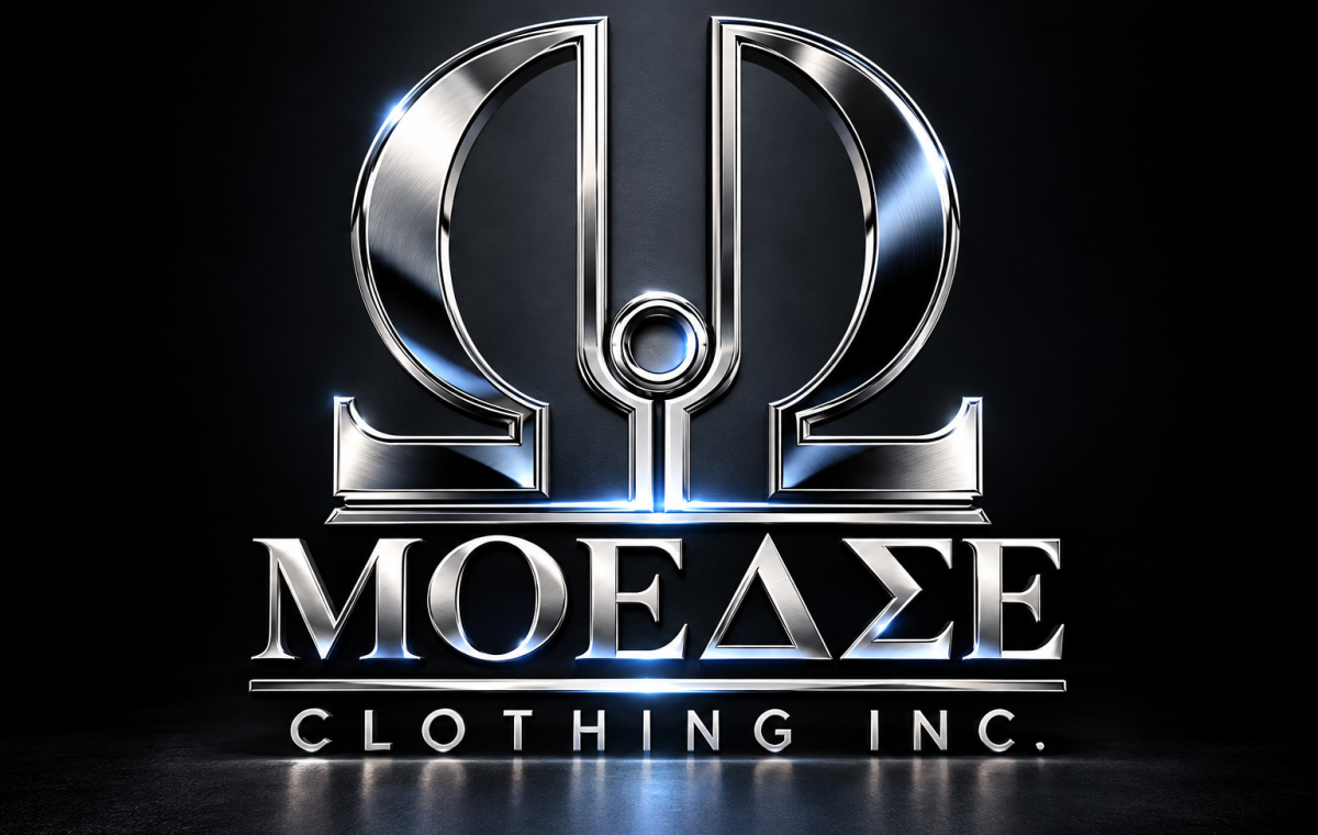 Chrome MOEASE Clothing Emblem