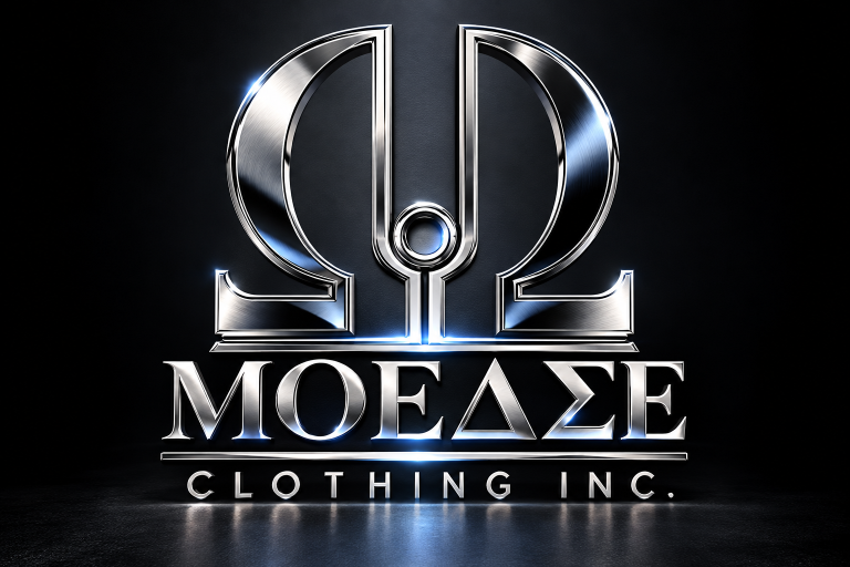Chrome MOEASE Clothing Emblem