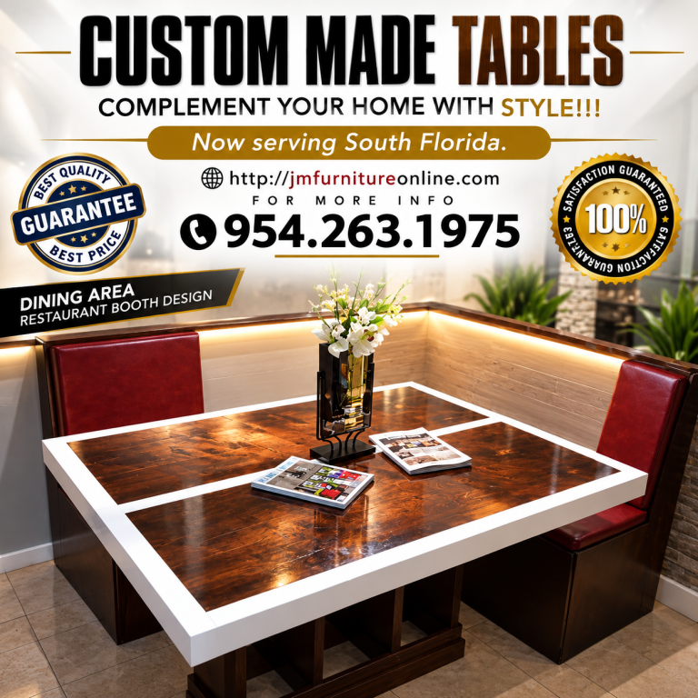 Custom Made Tables For Stylish Dining