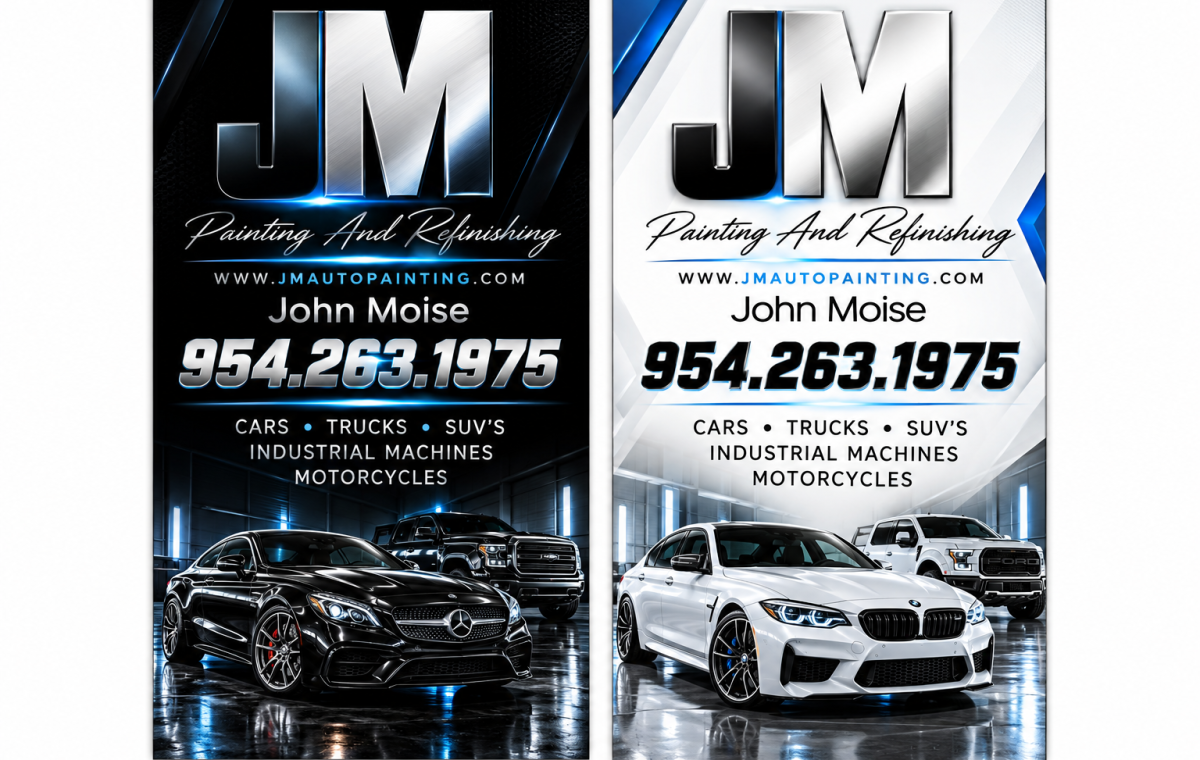 Dual Tone Automotive Refinishing Flyers