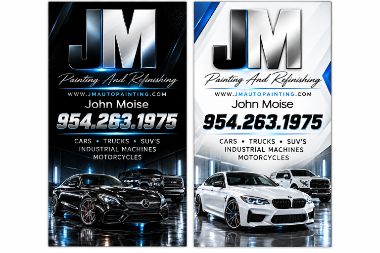 Dual Tone Automotive Refinishing Flyers