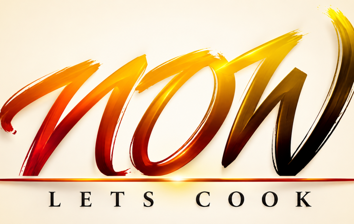 Glossy Brush Lettered Cooking Logo