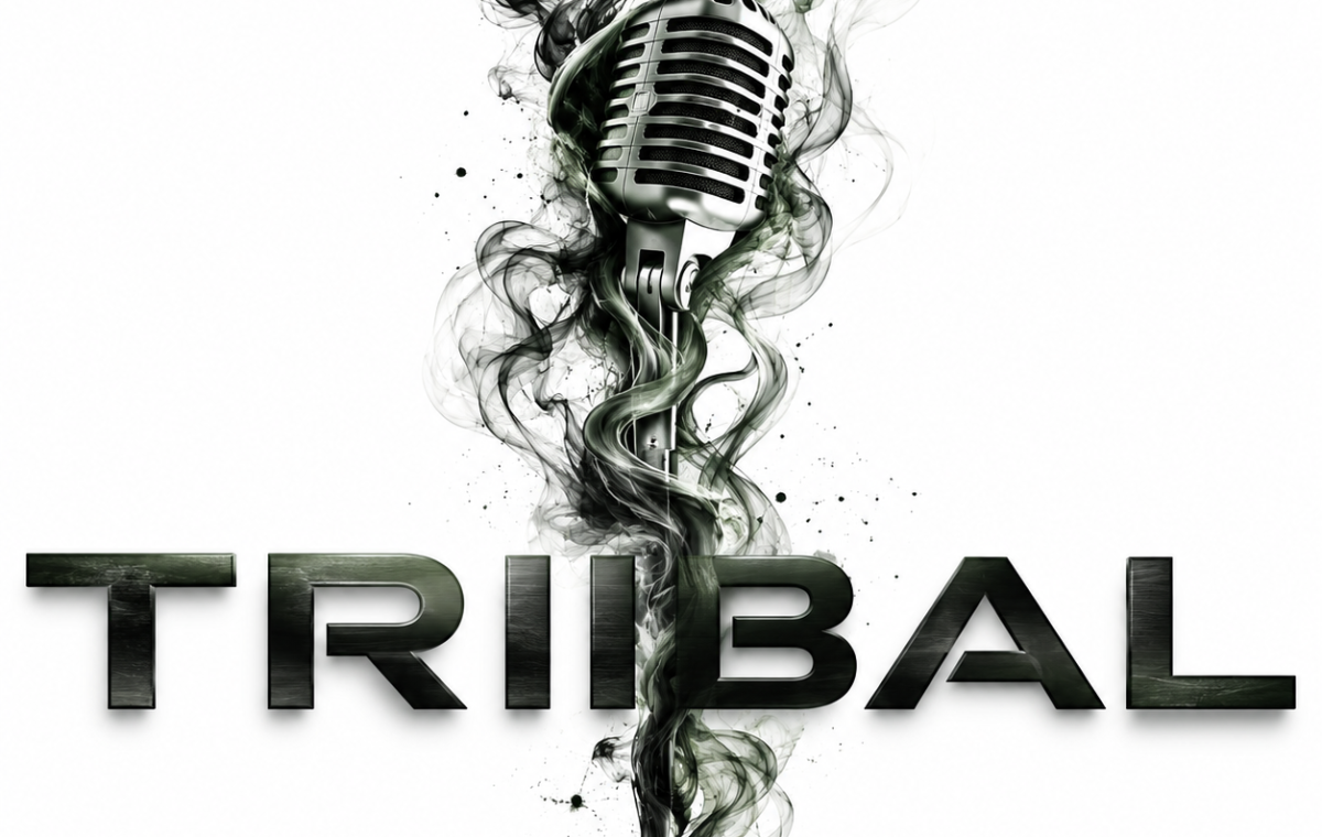 Metallic Microphone In Smoke With TRIIBAL