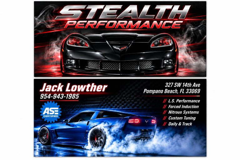 Stealth Performance Automotive Ad