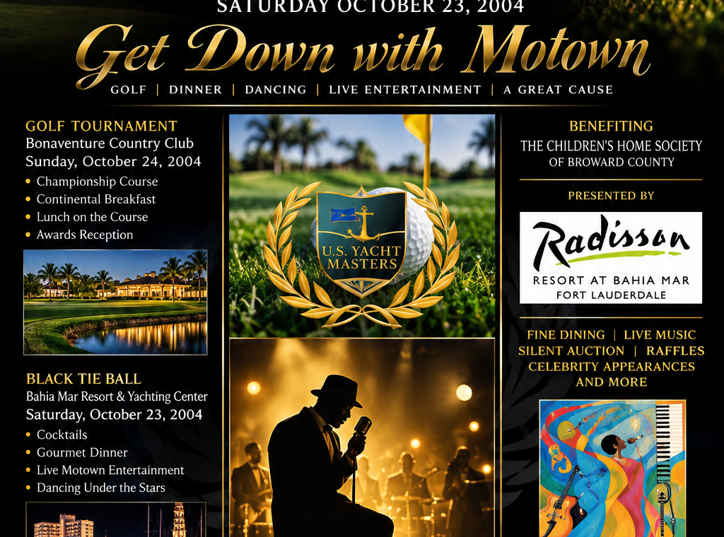 US Yacht Masters Charity Gala Poster