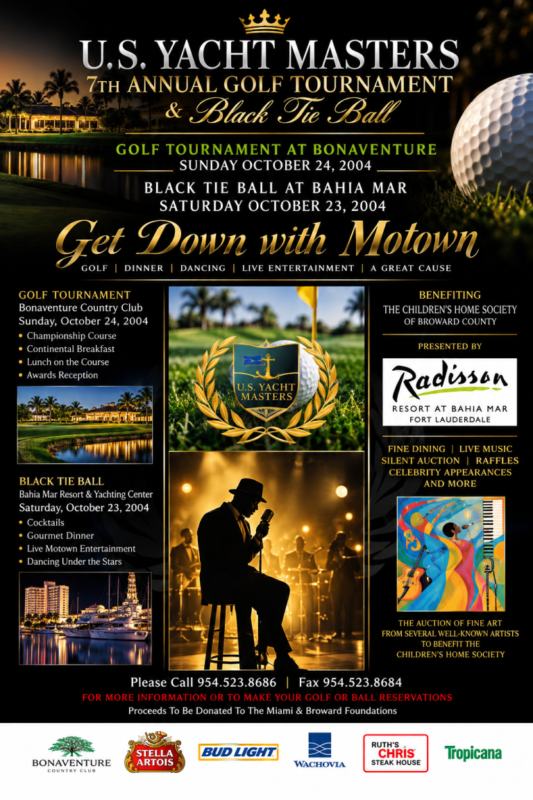 US Yacht Masters Charity Gala Poster