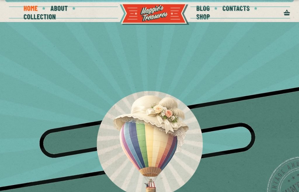 Maggies Treasures storefront website preview