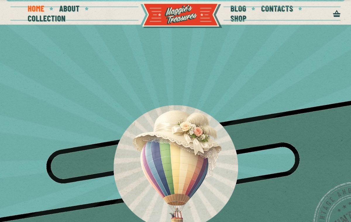 Maggies Treasures storefront website preview
